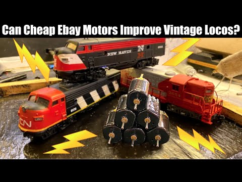 Can Cheap Ebay Motors Improve Vintage HO Locomotives?