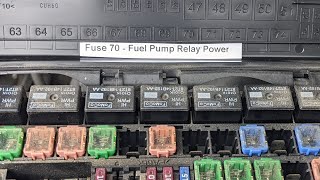 fuel pump fuse relocation. TSB 15-0137  Shown on a 2012 f150 with the 5.0 coyote