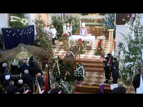 UROCZYSTOŚCI POGRZEBOWE I OSTATNIA DROGA Ś.P. KS. KANONIKA EDWARDA KOZAKIEWICZA KURÓW. DN10.01.2026r