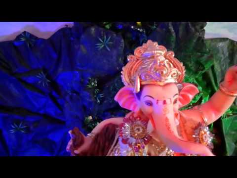 Harish Rathod Home Ganpati Decoration Video