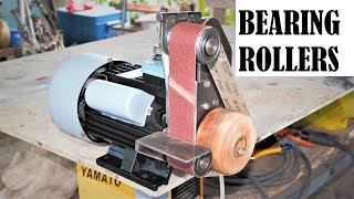 Making a Powerful Belt Sander Using Bearings