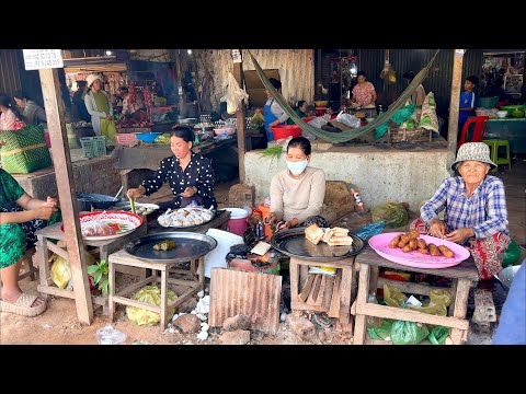 Countryside market that opens as early as 4 AM in Cambodia | How Locals live in the countryside