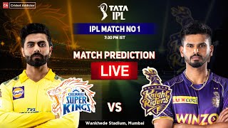 🔴LIVE: Chennai Super kings vs Kolkata Knight Riders IPL 2022 Match 1 Live - CSK vs KKR Live