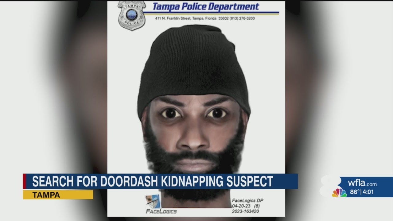 Man wanted after kidnapping, raping Tampa DoorDash driver, police say
