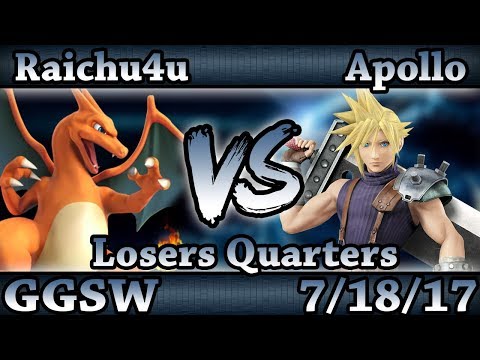 GGSW 31 - Raichu4u (Charizard) Vs. Apollo (Cloud) Smash Wii U Losers Quarters - Smash 4
