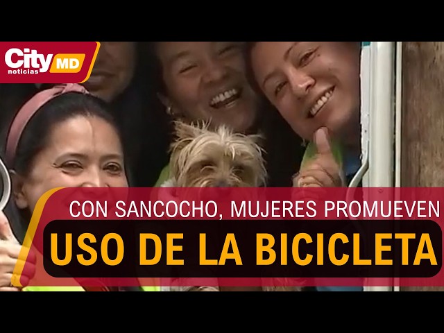 Mujeres ciclistas se toman San Cristóbal para celebrar un año de su ruta