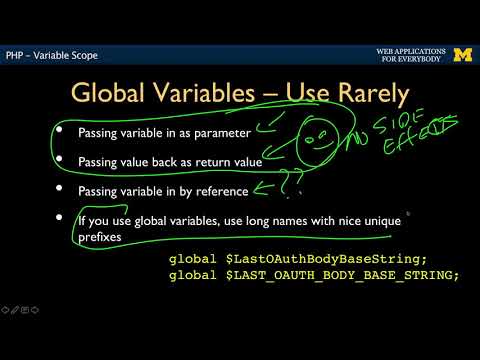 Php Variable Scope Building Web Applications In Php