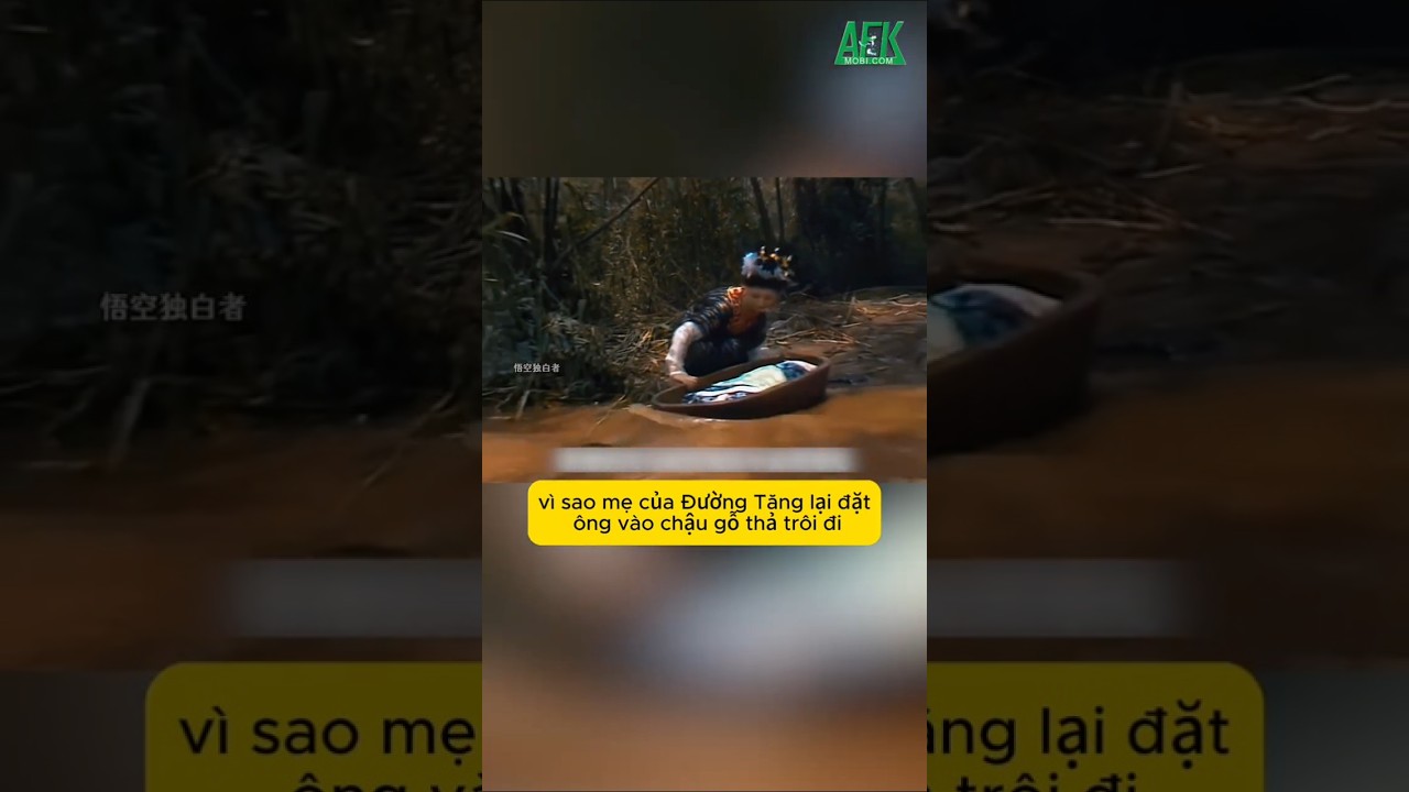 Vì sao mẹ của Đường Tăng lại đặt con trên chậu gỗ thả trôi sông trong Tây Du Ký?