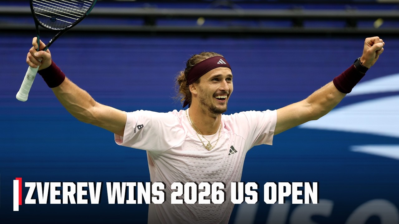 MATCH POINT 🎾 Alexander Zverev secures the 2026 US Open Championship