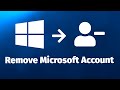 How To Remove Microsoft Account On Windows 10