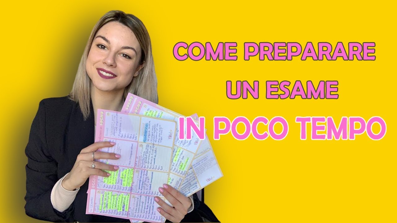 COME PREPARARE UN ESAME IN POCHI GIORNI | Studiare bene e velocemente senza dimenticare | 30L