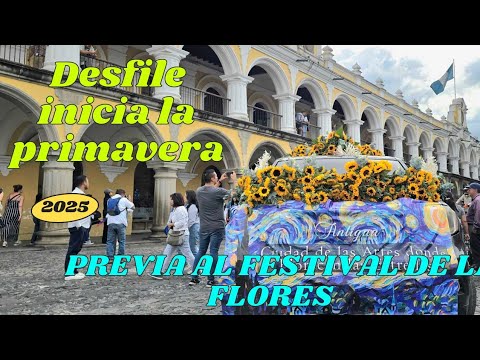 Desfile inicia la primavera y previa al festival de las flores 