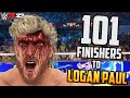 101 Finishers to LOGAN PAUL in WWE 2K23 !!!