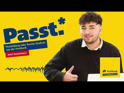 Die Ausbildung, die zu dir passt - bei der Postbank