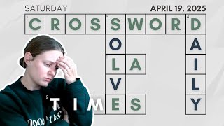 The bottom right corner was tough! | LA Times Crossword | April 19, 2025