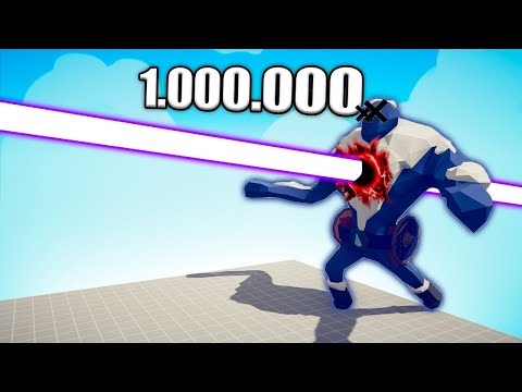 1.000.000 DAMAGE LASER GUN vs UNITS - TABS | Totally Accurate Battle Simulator 2023