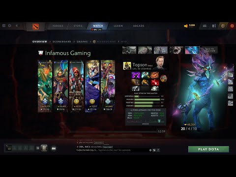 dota2fullmatch - Topson - Leshrac - Infamous vs T1 - TI 11