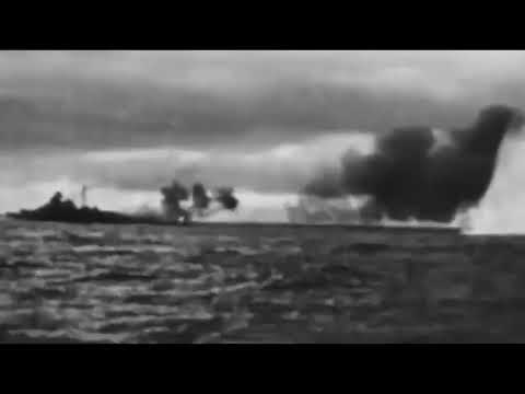 La Bismarck impegnata nel tiro contro Hood Video originale