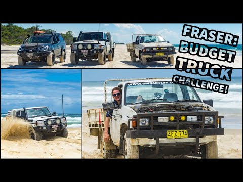 BUDGET 4WD CHALLENGE! $1000 ute takes on Fraser Island!