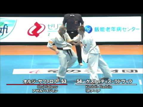 【新極真会】 The 11th World Karate Championship 1 round10 Oruj Safarov vs Kestutis Radvila