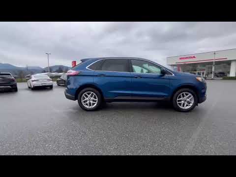 2023 Ford Edge SEL AWD in Blue for sale at Murray Honda in Chilliwack, BC