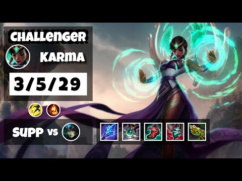 Karma vs Nami NA Challenger SUPPORT (3/5/29) - v11.6