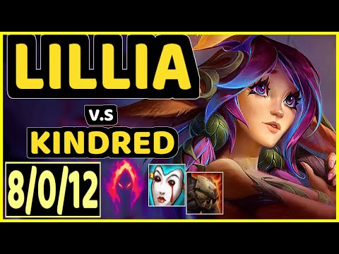 DJOKO (LILLIA) vs KINDRED - 8/0/12 KDA JUNGLE GAMEPLAY - EUW Ranked GRANDMASTER