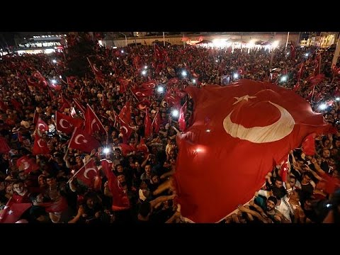 تجمع شعبي حاشد في اسطنبول تأييدا للرئيس التركي