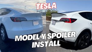 Installing a Tesmanian Rear Spoiler on Tesla Model Y