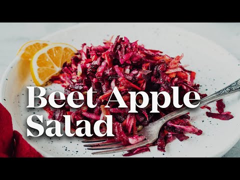 RAW, NUTRITIOUS, VEGAN BEET-APPLE SALAD