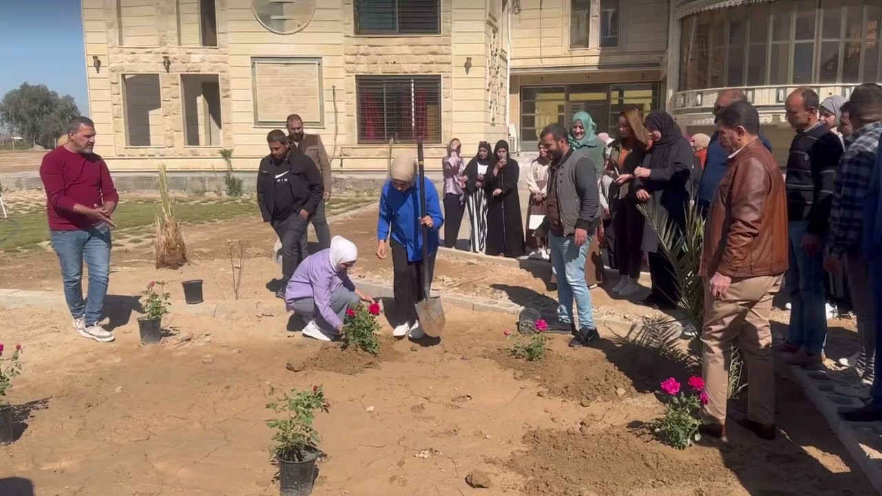 زيارة لجنة التشجير الوزارية إلى كلية الزراعة جامعة ديالى في اليوم الوطني للتشجير  12/3/2024