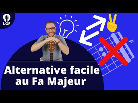 Alternative facile pour jouer l'accord de Fa Majeur (F) à la guitare