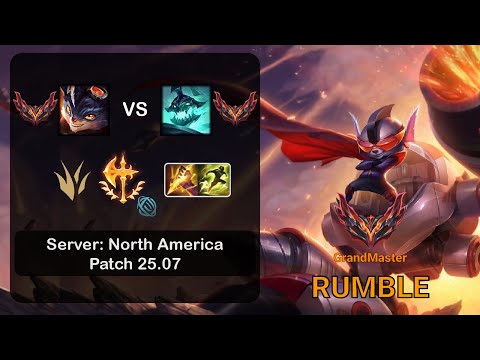 Rumble Jungle vs Hecarim - NA GrandMaster - Patch 25.07