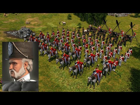 AOE3DE: They made me use the Full British roster!!! Insanely greedy 3v3!