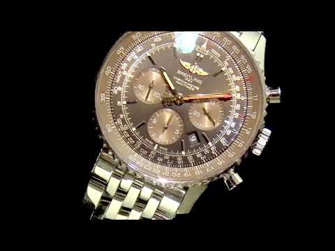 Men's Stainless Steel Breitling Navitimer Automatic Wristwatch