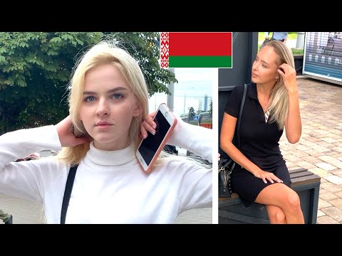 Lindas mulheres bielorrussas em Minsk