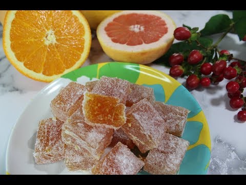Grapefruit-Orange Marmelad/Pate De Fruit/Step-By-Step Instructions!