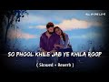 So Phool Khile Jab Ye Khila Roop Sunehra Slowed Reverb Slowedandreverb 90s Song Viralsong