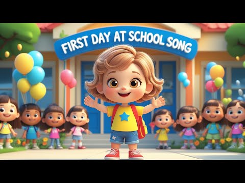 First Day at School 🎒✨ – Fun Kids Song for Learning, Singing & Dancing