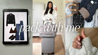 PACK WITH ME | what's in my carry-on & work trip travel routine