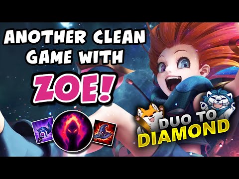 ANOTHER CLEAN ZOE GAME! DUO TO DIAMOND - VICKSY | League of Legends