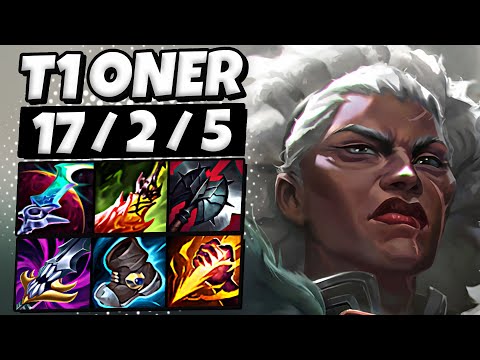 T1 Oner Ambessa vs Ekko [ Jungle ] Patch 26.1 Ranked Korea