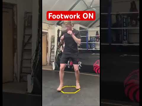 Fancy Faster Feet? 👣 Try this footwork drill to improve basic coordination #kickboxing #boxing #mma