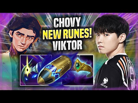 CHOVY PICKS VIKTOR WITH NEW RUNES! - GEN Chovy Plays Viktor MID vs Tryndamere! | Preseason 2022