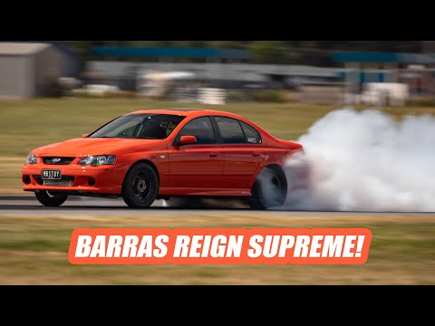 Barra Domination! - The 6-Cylinder Muscle Cars of Runway Thrash 2023 - Cootamundra Airport