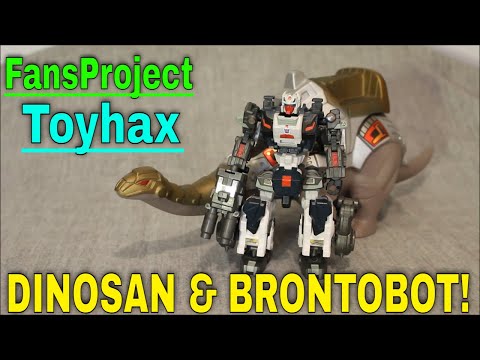 FansProject Dinosan (3P Rairyu/Birdbrain) with Toyhax and Brontobot - GotBot True Review NUMBER 884