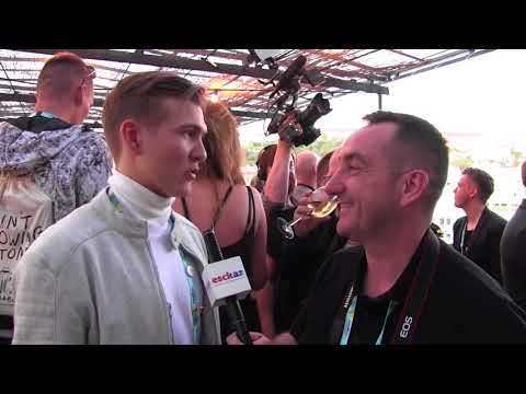 ESCKAZ in Lisbon: Ari Ólafsson (Iceland) At the Nordic Party 2018