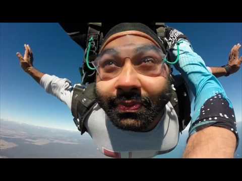 Tandem Skydiving Video - Sahib