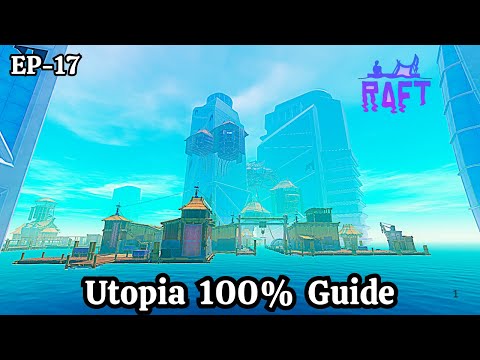 Utopia 100% Guide All Notes, Blueprints And Puzzles - Raft Gameplay!