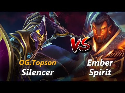 Topson mid Silencer vs Ember Spirit | First 10 minutes